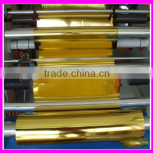Colorful metalized film for book covers
