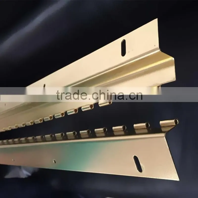piano long hinge , Special Brass Plated piano hinge,