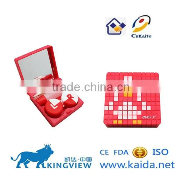 2014 new Rubik's cube contact lens case