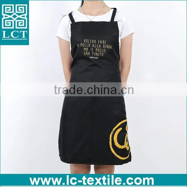 OEM service custom pattern silk screen print aprons with logo LCTN2021