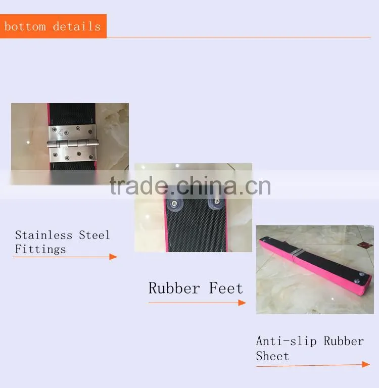 Hot Pink Folding Gymnastics Balance Beam