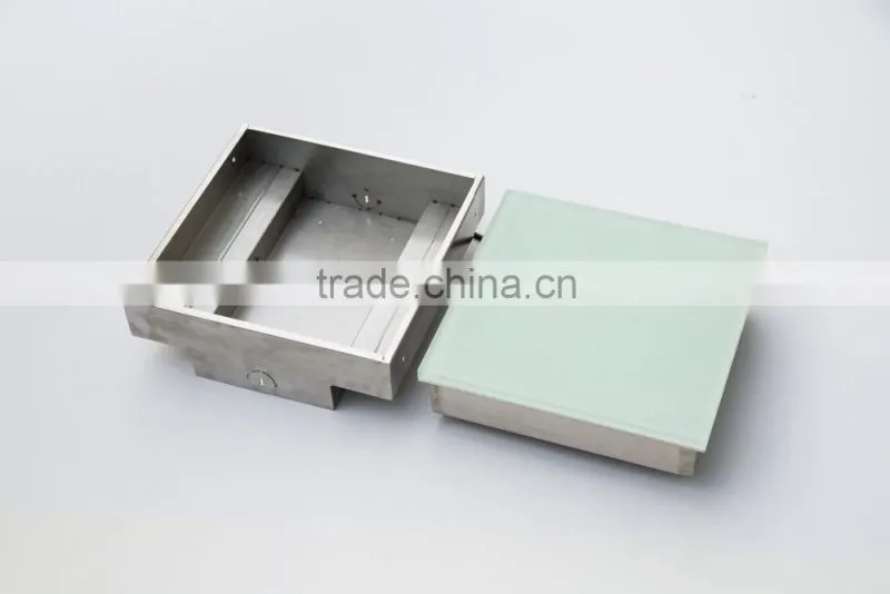 Outdoor landscape lamp flat glass brick 304Stainless Stell Ip67 RGB color changing led brick lights