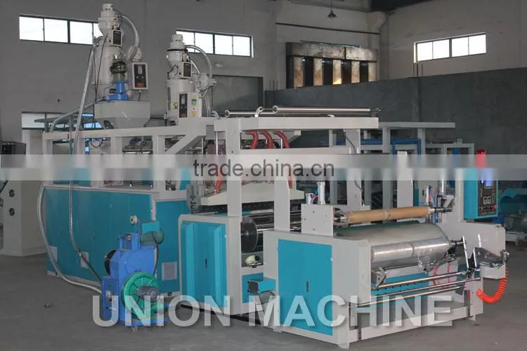 Single side sticky plastic protect film making machine for door / ceramic tile