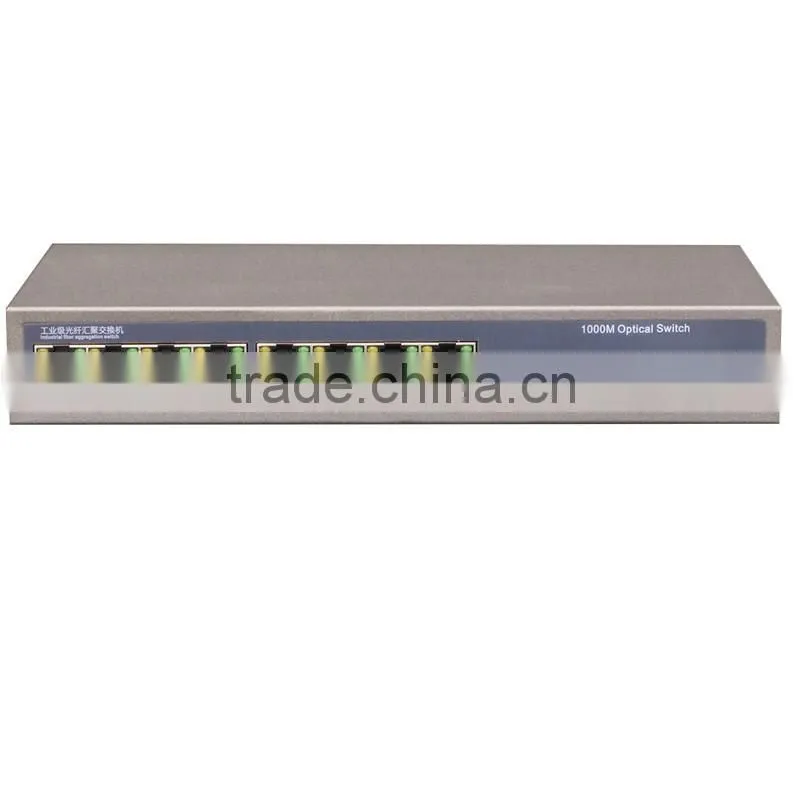 8 Port Rj45 Full Enhanced Full Gigabit Fiber Switch with 1 port SC fiber port