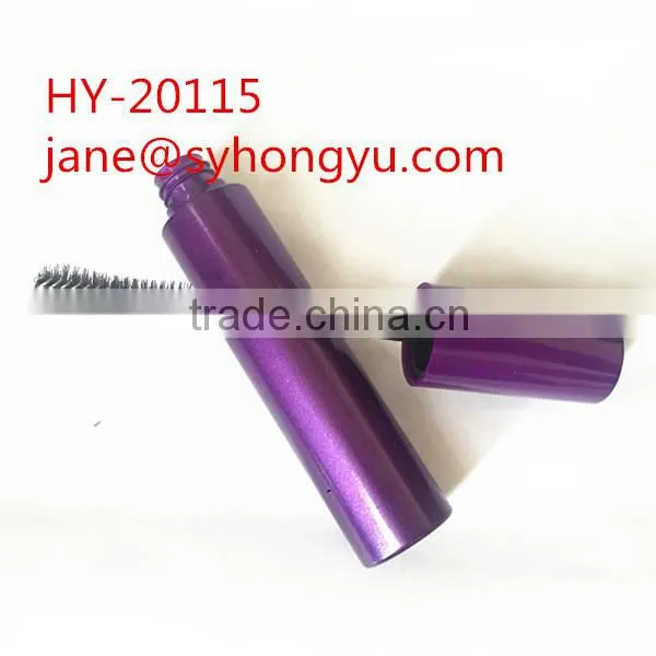 Purple color empty wholesale eyelash tube, plastic mascara tube containers
