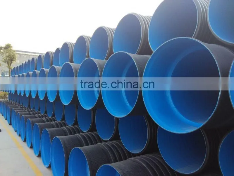 Factory price underground plastic corrugated pipe for drainage