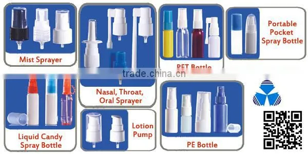 60ml Cosmo Bullet Shape PET Oral Spray Bottle