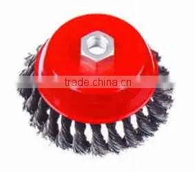 crimped abrasive wire end brush