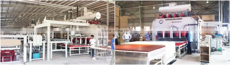 Laminating flooring short cycle hot press / Laminating flooring press machine