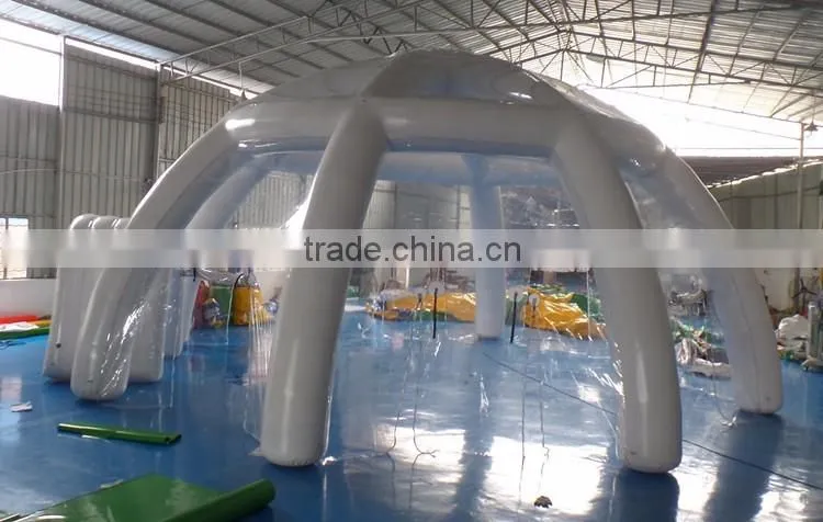 2016 new inflatable white tent,air tight clear tent