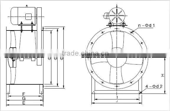 T40 axial flow fan/ Ventilator/axial flow fan