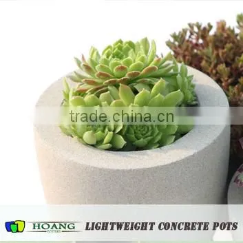 Light Cement Atlantis Outdoor Pot