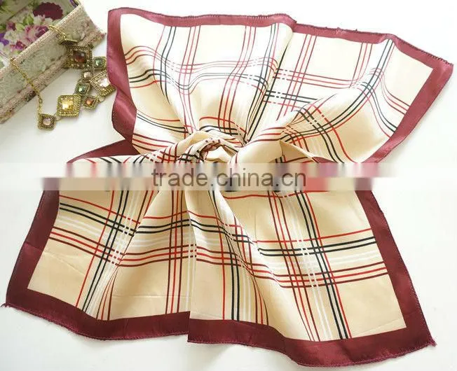Small size square satin scarf