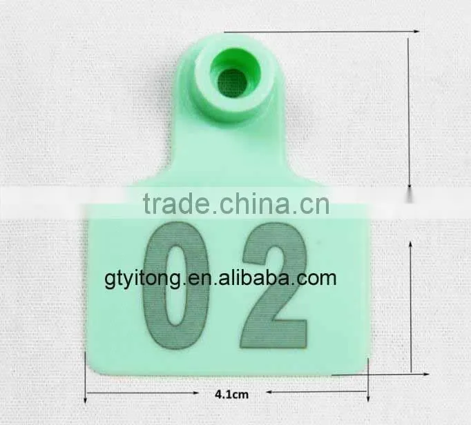 Hot selling cattle ear tags/animal ear tag for cattle in yellow