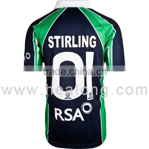 2014 sublimation new design cricket jerseys in T shirt cricket team jersey design