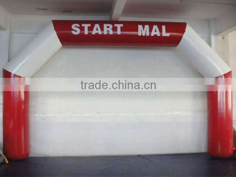 2015 red inflatable arch for wedding/inflatable advertising for Christmas