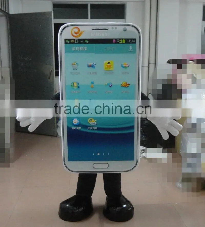 Hola phone mascot costume/cartoon mascot costume for promotion
