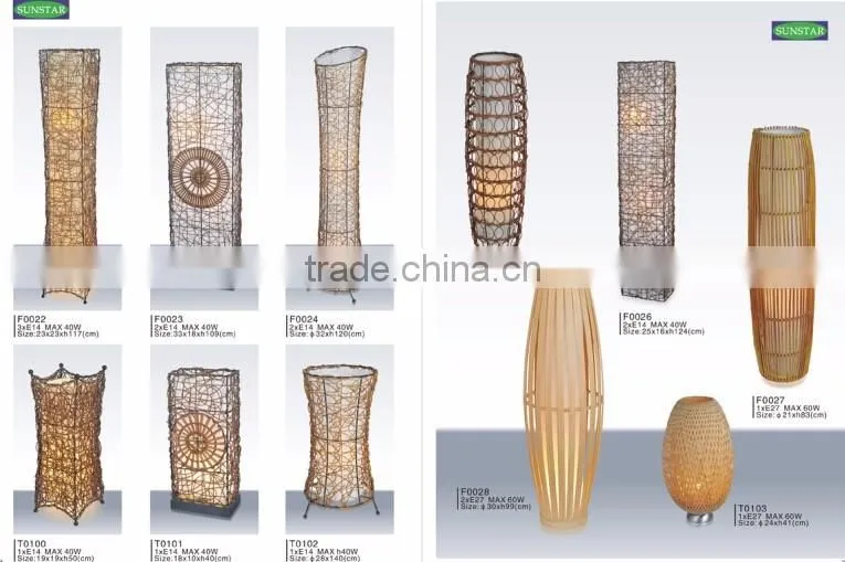Arm Adjustable Wooden Metal Table And Floor Lamp Set