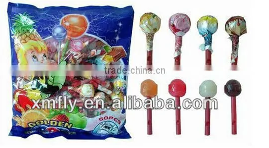 Cream Flavour Original Gourmet Big Bom Lollipop Hard Candy