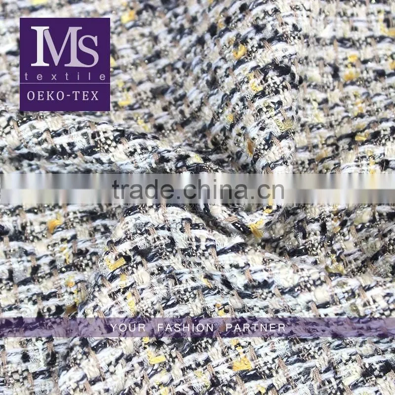 Elegant polyester wool fabric, Soft Wool polyester rayon blend fabric for garments