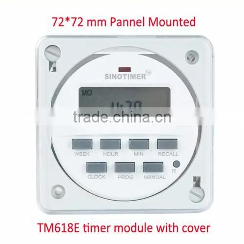 Universal input 12V 24V 7 days progrmmable digital timer switch