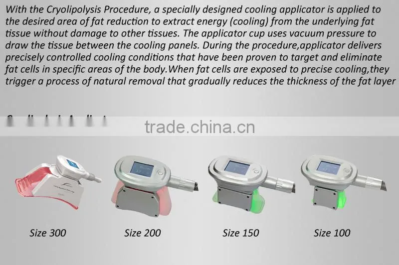Vacuum cryo fat freezing,CE and RoHs approved,Non-invasive&non-surgical technology