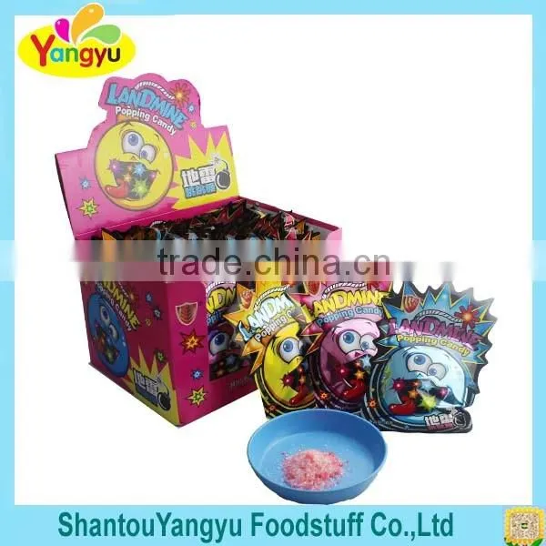 Magic finger lollipop with popping candy