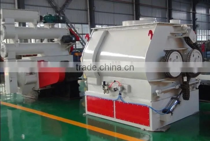 Dual-shaft poultry feed mixer for peatmoss,hay,sadust,corn