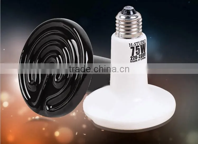 Ceramic Heat Emitter 220-230V Heating Lamp White For Heating/Chicken coops/Brooding/Grow Heater Light Bulbs