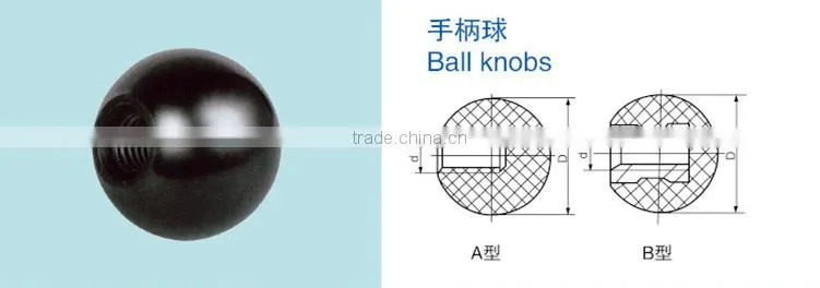 Red and black ball knobs