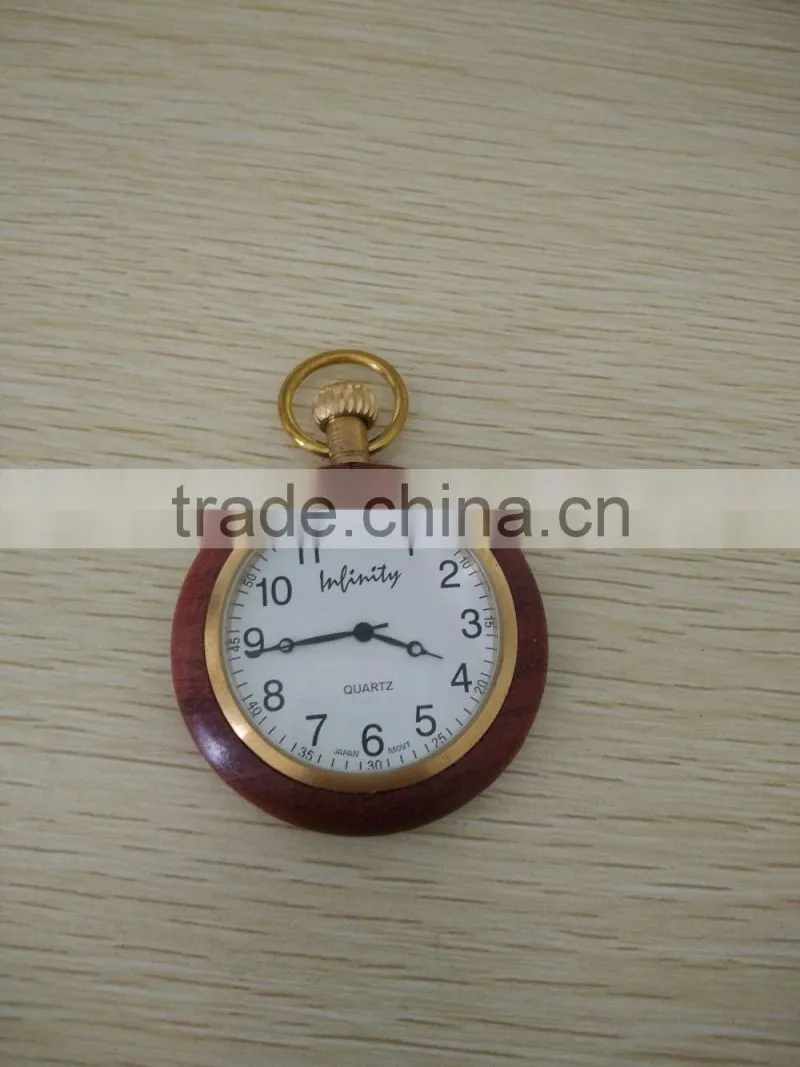 Fashion wholesale hot sale brand quartz wood packet watch with custom logo