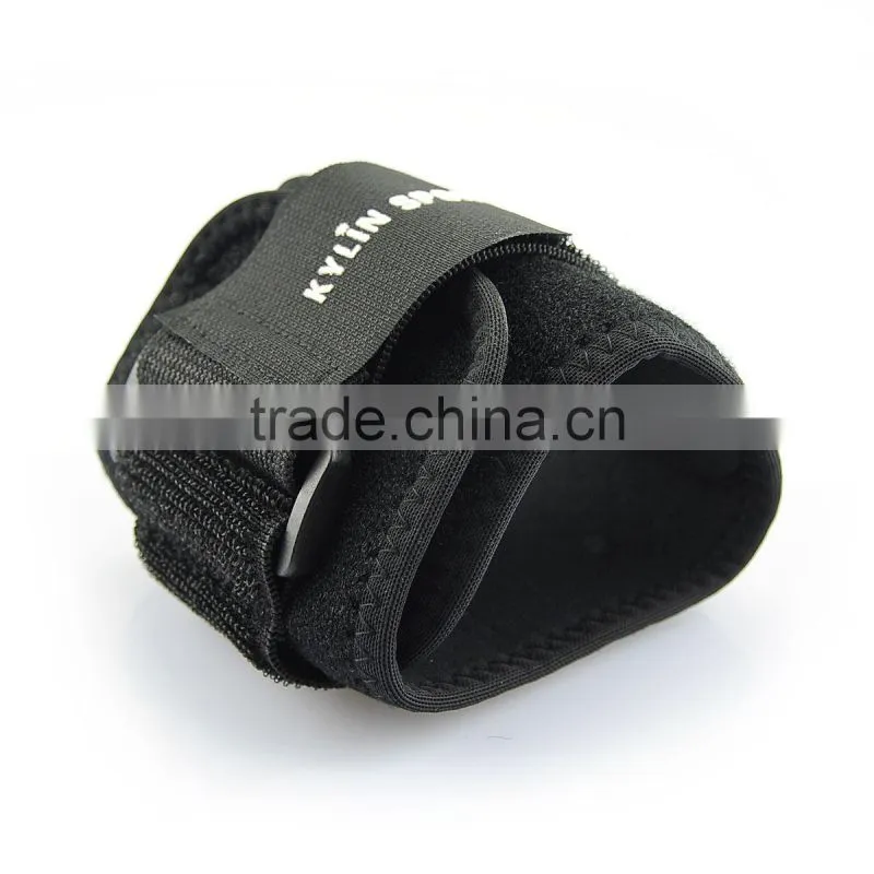 Wrap-around Black Sports Elbow Support Brace Band Strap with Pressure Pad