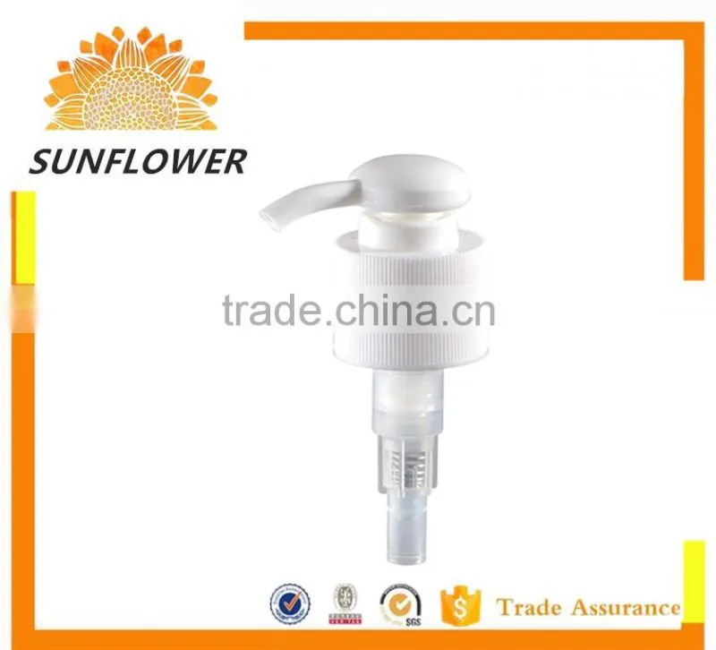 Alibaba 28/410 colorful lotion pump for bottles