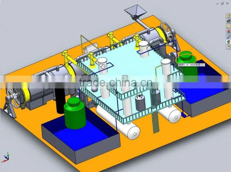 Recycling Machine Full Open Door Special Design Pyrolysis Waste Plastic/Tyre Getting Furnace Oil