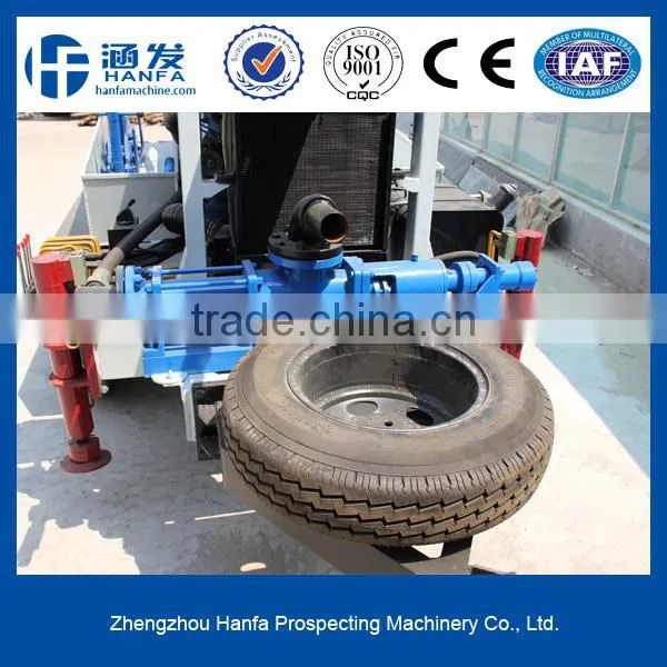 HF410T hydraulic rock drilling machine with air compressor, very easy to operate