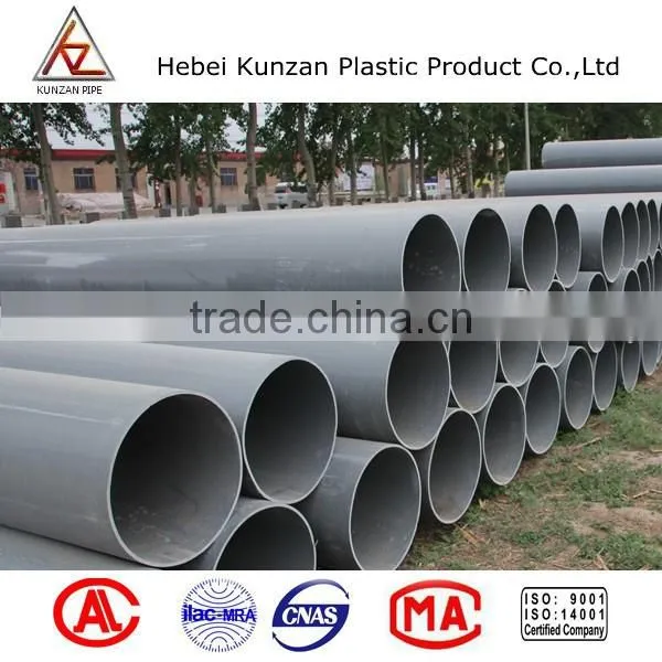 Grey 4 inch pvc drainage pipe manufacturer cheapest price $0.89 per meter