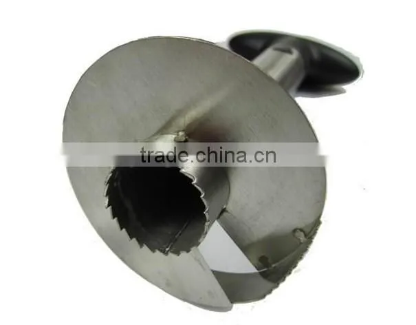 Easy Tool Stainless Steel Fruit Pineapple Corer Slicer Peeler Cut