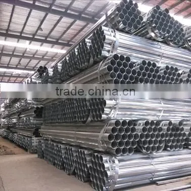 23.4mm welded pre galvanzied 60GSM round steel pipes