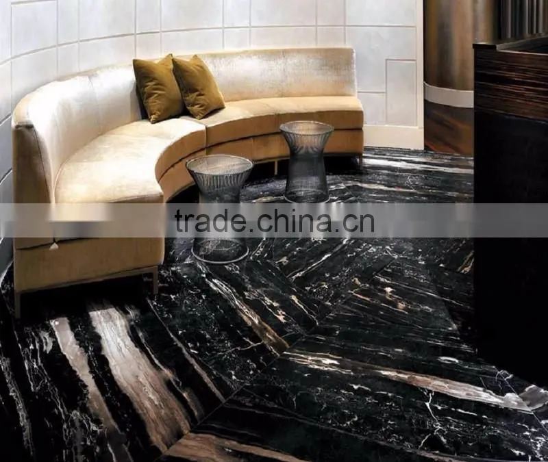 Black silver dragon marble polishing flooring tile