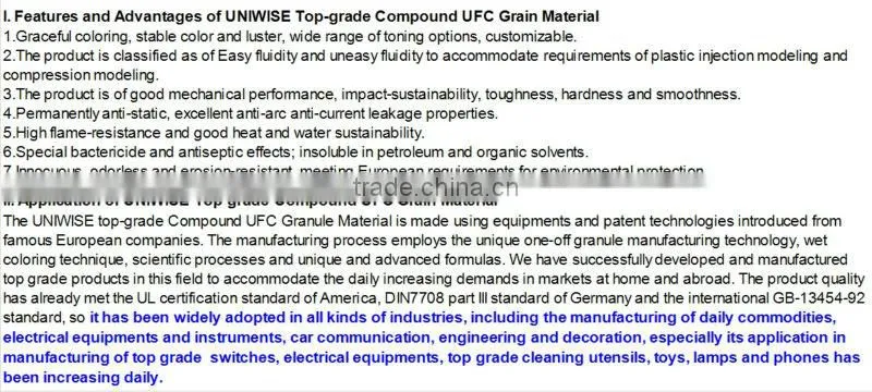 UF moulding powder