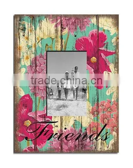 MDF Paper Decal Christmas Photo Frame