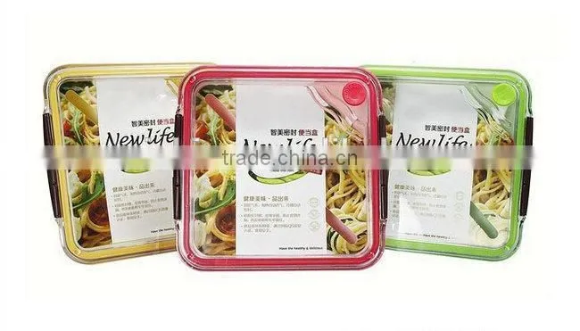 China style easy open plastic bento lunch box