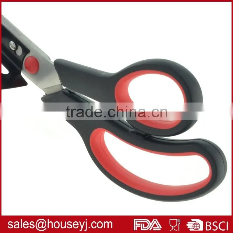 11 inch pizza scissors with detachable spatula and soft grip handle pizza cutter