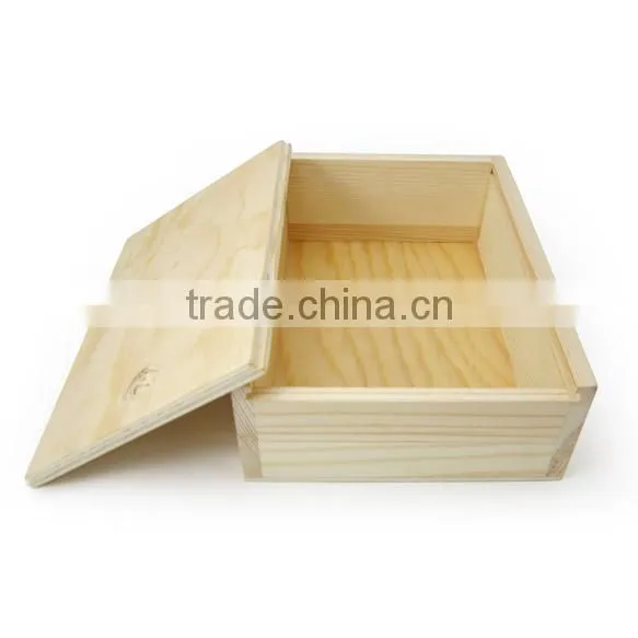 Super quality customed latest style natural eco-friendly pine wood boxes