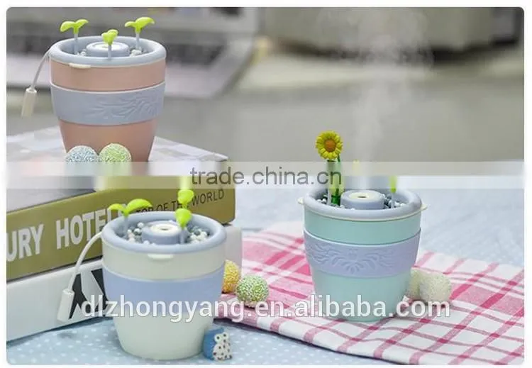 Negative ions Desktop decoration mini usb personal plant humidifier