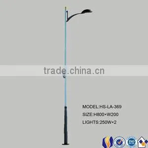 cast iron three heads outdoor antique lamp pole