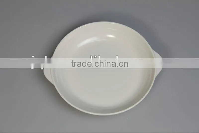 100% kids melamine pizza plate with handle WITH SGS CERTIFICATE AND LOW PRICE
