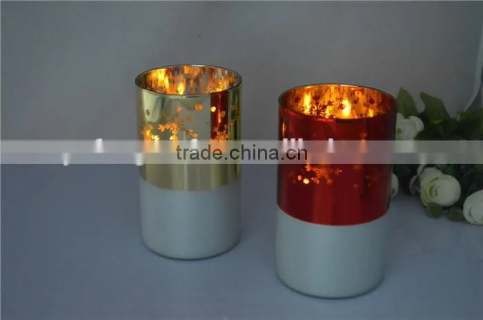 metal floor candle stand shaped glass jars