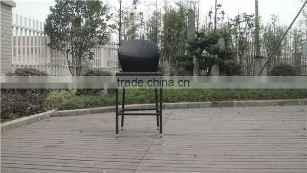 All weather rattan bar stool