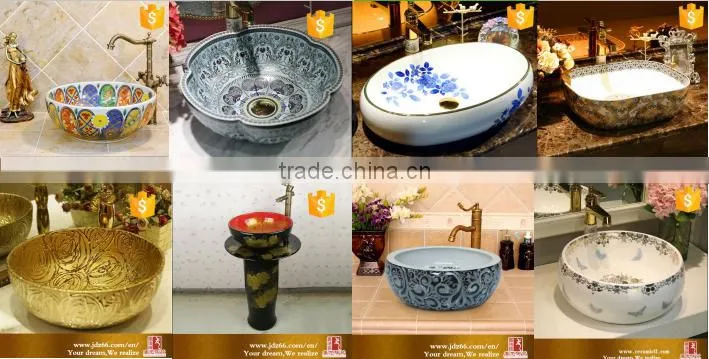 2017 Hot selling cabinet design bathroom marble washbasin